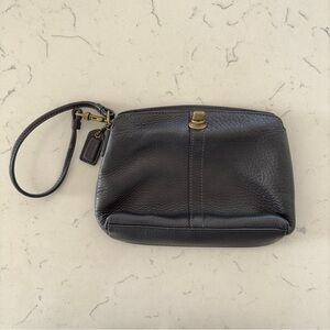 Vintage Coach Mini Clutch Bag Purse Brown Super Cute